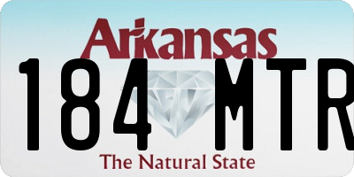 AR license plate 184MTR