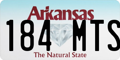 AR license plate 184MTS