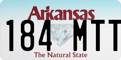 AR license plate 184MTT