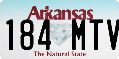 AR license plate 184MTV