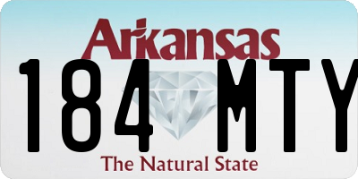AR license plate 184MTY