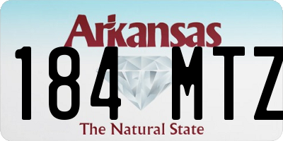 AR license plate 184MTZ
