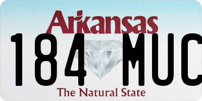 AR license plate 184MUC