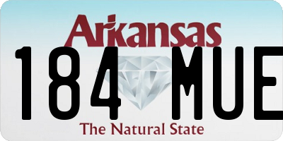 AR license plate 184MUE