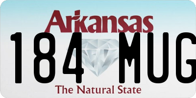 AR license plate 184MUG