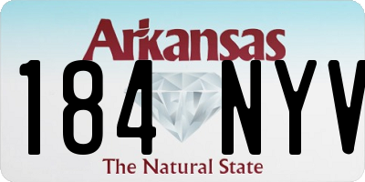 AR license plate 184NYV