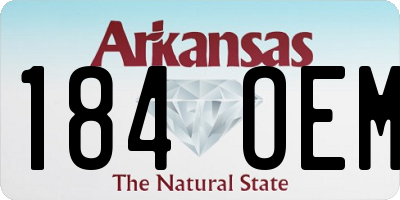 AR license plate 184OEM