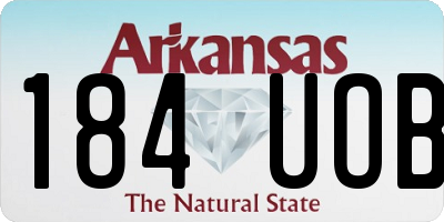 AR license plate 184UOB