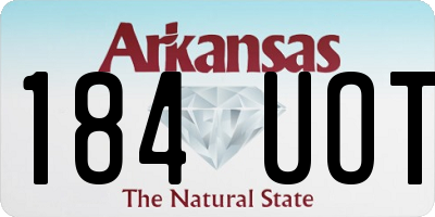 AR license plate 184UOT