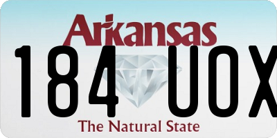 AR license plate 184UOX