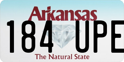 AR license plate 184UPE
