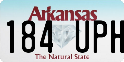 AR license plate 184UPH