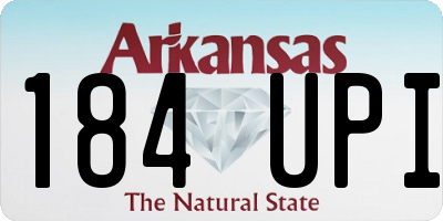 AR license plate 184UPI
