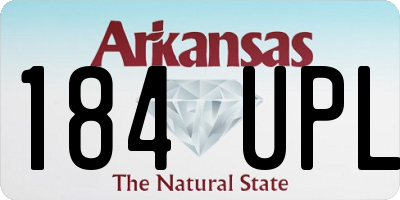 AR license plate 184UPL
