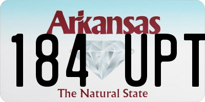 AR license plate 184UPT