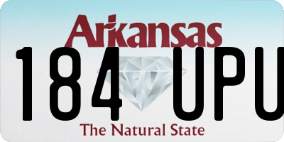 AR license plate 184UPU