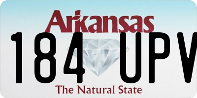 AR license plate 184UPV