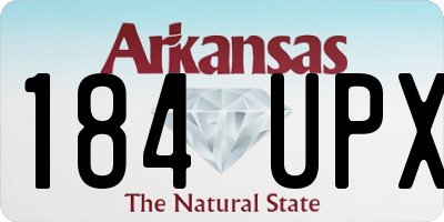 AR license plate 184UPX