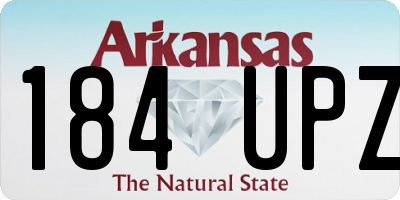 AR license plate 184UPZ