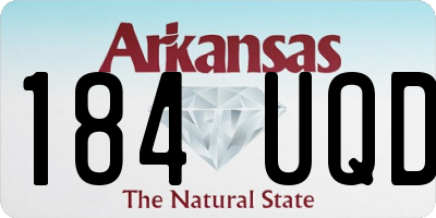 AR license plate 184UQD