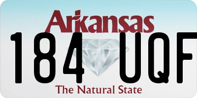 AR license plate 184UQF
