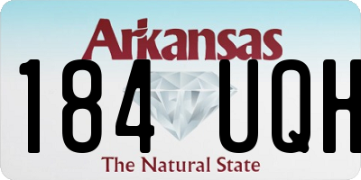 AR license plate 184UQH