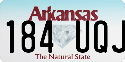 AR license plate 184UQJ
