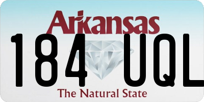 AR license plate 184UQL