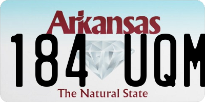 AR license plate 184UQM