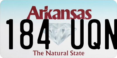 AR license plate 184UQN