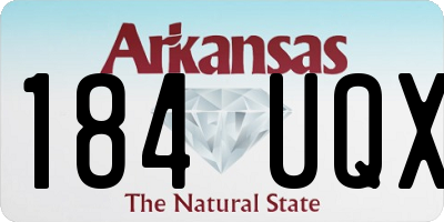 AR license plate 184UQX