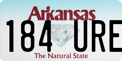 AR license plate 184URE
