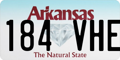 AR license plate 184VHE