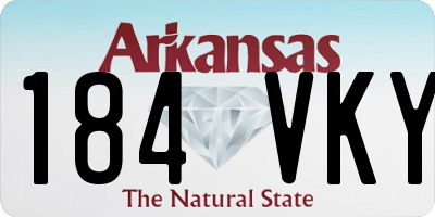 AR license plate 184VKY