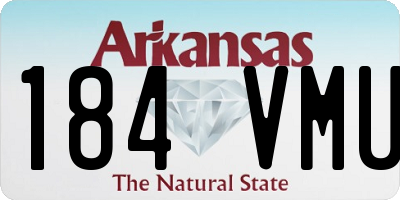 AR license plate 184VMU