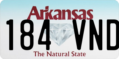 AR license plate 184VND