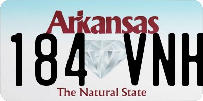 AR license plate 184VNH