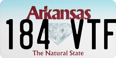 AR license plate 184VTF