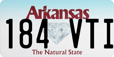 AR license plate 184VTI