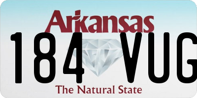 AR license plate 184VUG