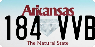 AR license plate 184VVB
