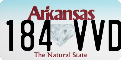AR license plate 184VVD