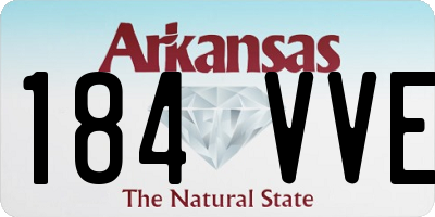 AR license plate 184VVE