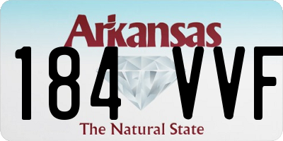 AR license plate 184VVF