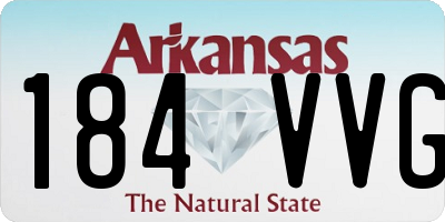 AR license plate 184VVG