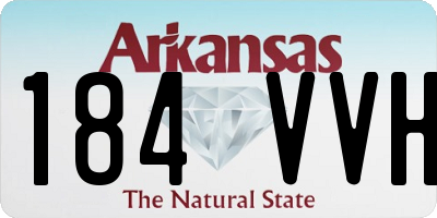 AR license plate 184VVH