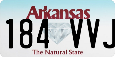 AR license plate 184VVJ