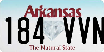 AR license plate 184VVN