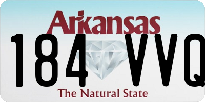 AR license plate 184VVQ