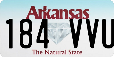 AR license plate 184VVU